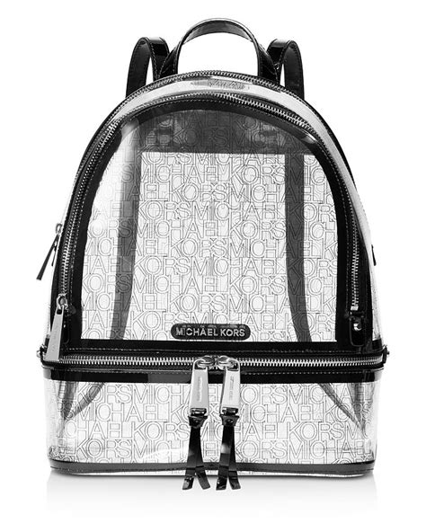 transparent michael kors bag|michael kors clear backpack.